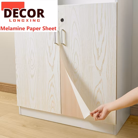 Hot Sale 70g 80g 85g 90g Hot Press Decorative Melamine Wood Grain Paper Melamine Impregnated Paper Melamine Paper