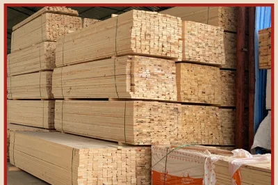 Material de madeira quadrado da pálete da madeira de pinho da construção da casa de campo da estrutura de madeira