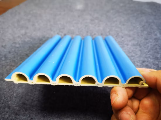 Atacado interior decorativo babao carvão folheado de madeira wpc slat painéis canelados revestimento de parede integrado pvc painel veneziana de madeira