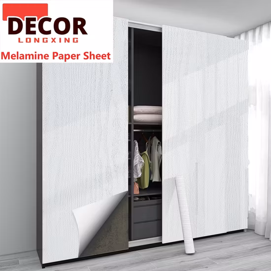 Venda quente 70g 80g 85g 90g prensa quente decorativa melamina papel de grão de madeira papel impregnado de melamina papel de melamina