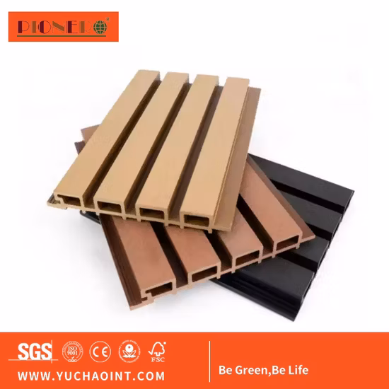 painel de parede acústico interior de bambu decorativo do PVC da prova sadia dos painéis de parede 3D