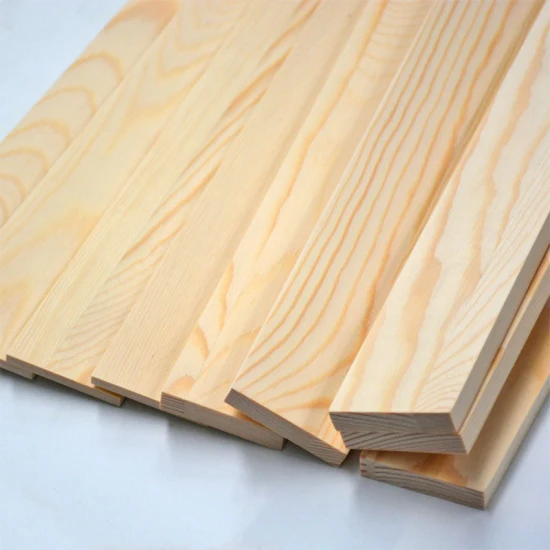 Atacado tira de madeira decorativa placa solta construção madeira polimento quadrado material cama placa material palete
